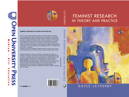 Feminist Research in Theory and Practice