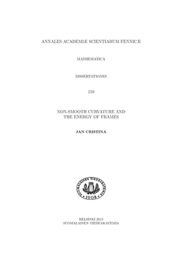 Annales Academiæ Scientiarum Fennicæ 159