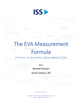 The EVA Measurement Formula a Primer on Economic Value Added (EVA)