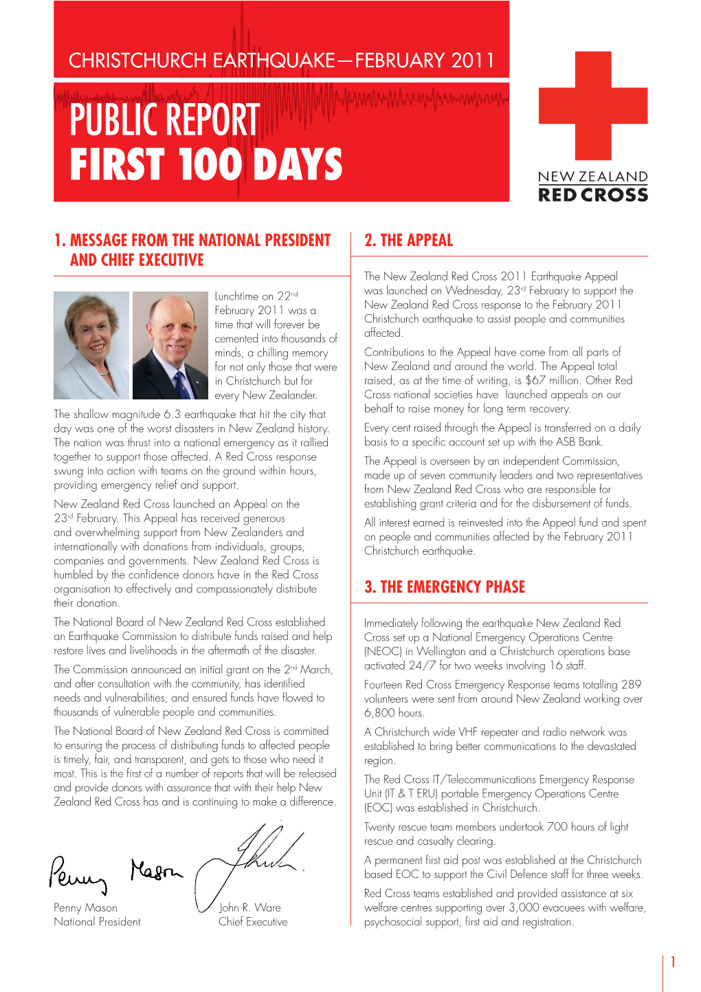 Public Report First 100 Days