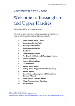 Bossingham and Upper Hardres