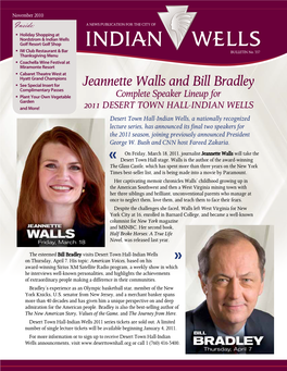 Jeannette Walls and Bill Bradley Complimentary Passes
