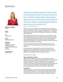 She Blends Exceptional Legal Talent with an Acute Understanding of Her Clients’ Business Needs