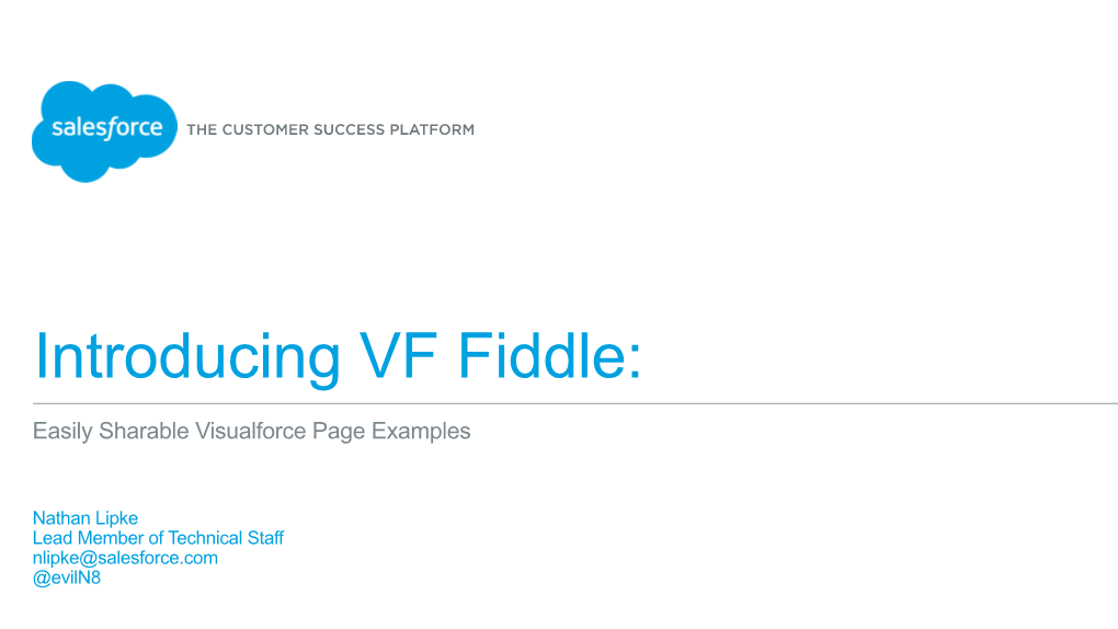 Introducing VF Fiddle