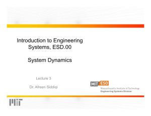 ESD.00 Introduction to Systems Engineering, Lecture 3 Notes