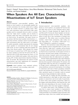 When Speakers Are All Ears: Characterizing Misactivations of Iot Smart Speakers