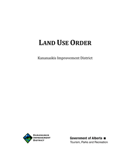 Land Use Order