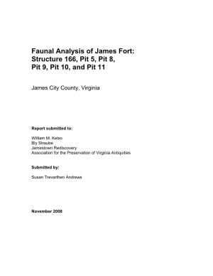 2008 Faunal Analysis of James Fort