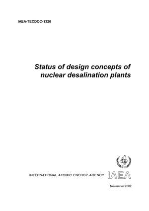 Status of Design Concepts of Nuclear Desalination Plants