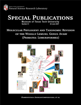 Molecular Phylogeny and Taxonomic Revision of the Woolly Lemurs, Genus Avahi (Primates: Lemuriformes)
