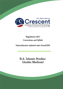 Regulations 2017 Curriculum and Syllabi