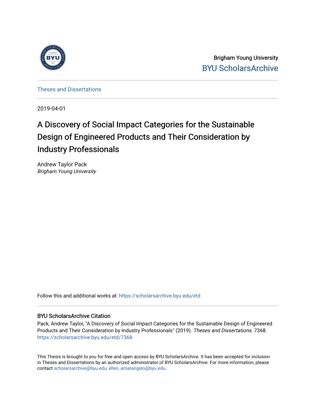 A Discovery of Social Impact Categories for the Sustainable Design of Engineered Products and Their Consideration by Industry Professionals