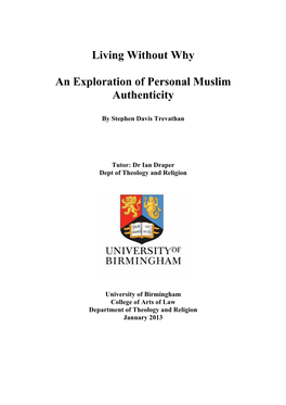 An Exploration of Personal Muslim Authenticity