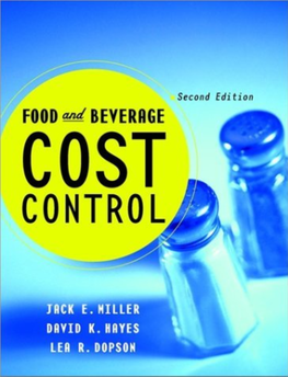 Food and Beverage Cost Control Second Edition