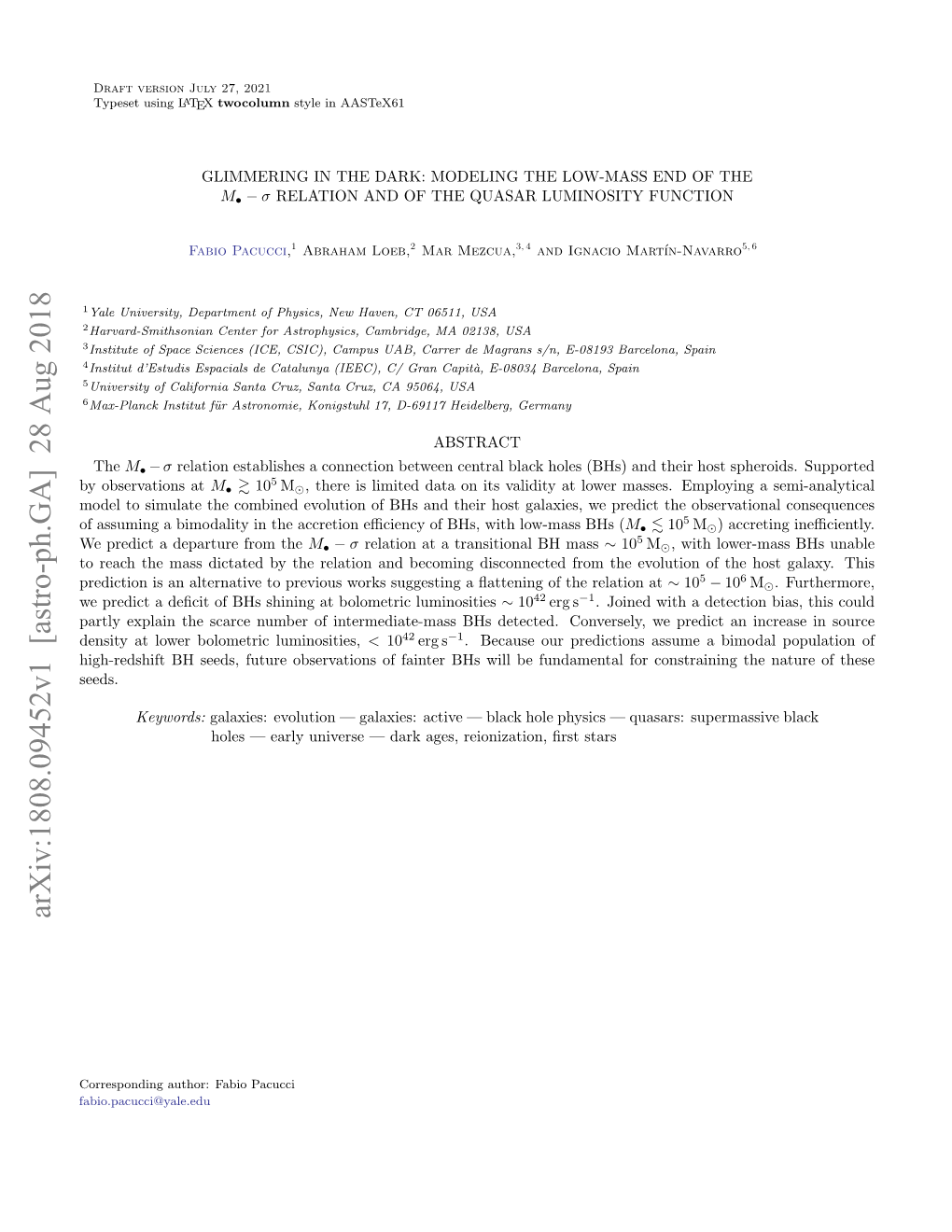 Glimmering in the Dark: Modeling the Low-Mass End of the $ M {\Bullet