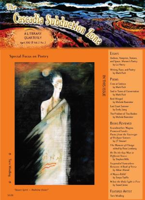 IN THIS ISSUE Special Focus on Poetry