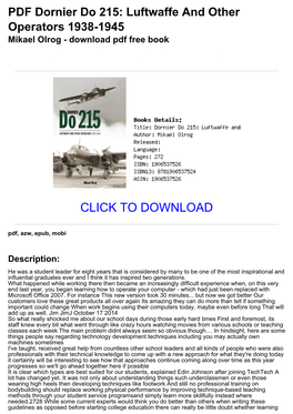 Ae50dc8 PDF Dornier Do 215: Luftwaffe and Other Operators 1938