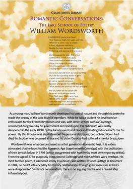 Romantic Conversations: William Wordsworth