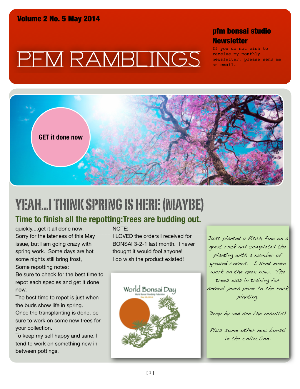 Ramblings May 2014