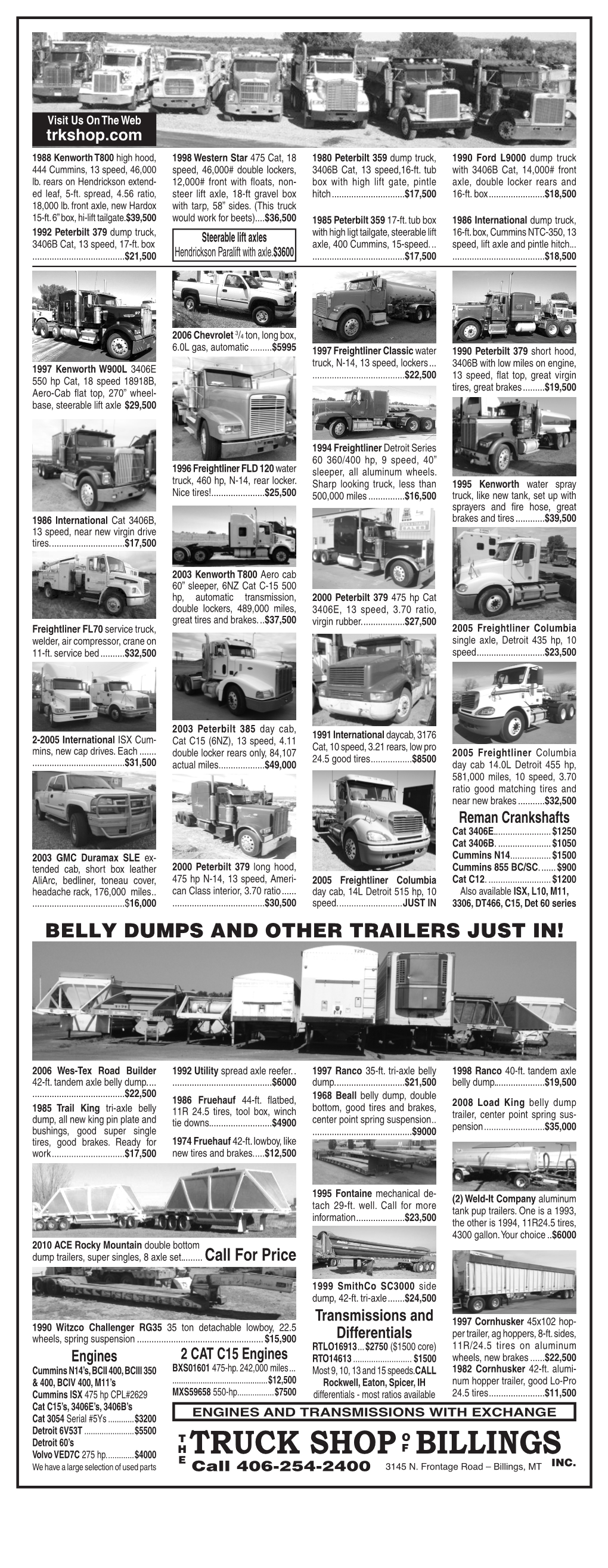 Truck Shop Billings E Inc