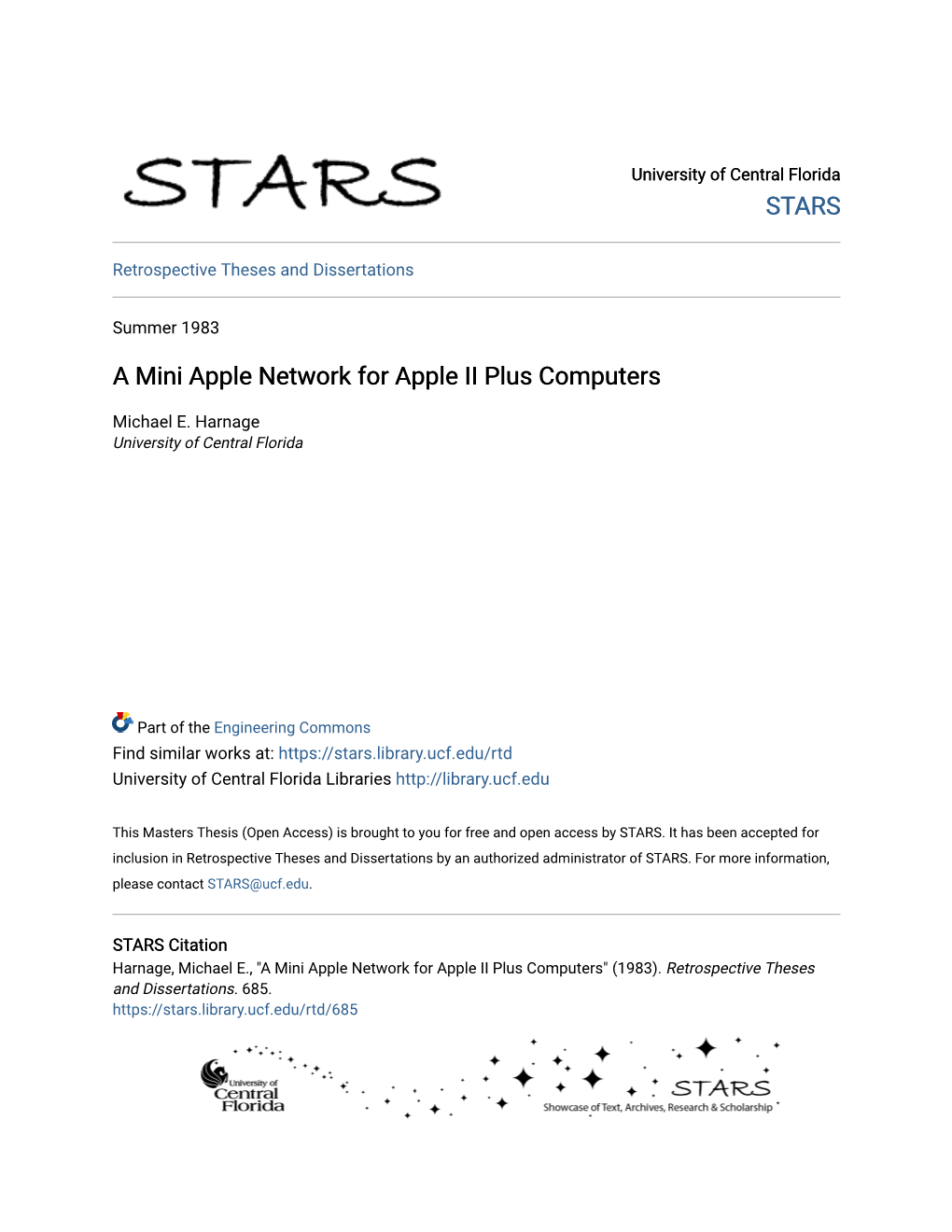 A Mini Apple Network for Apple II Plus Computers