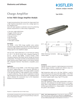 Charge Amplifier Type 5050B