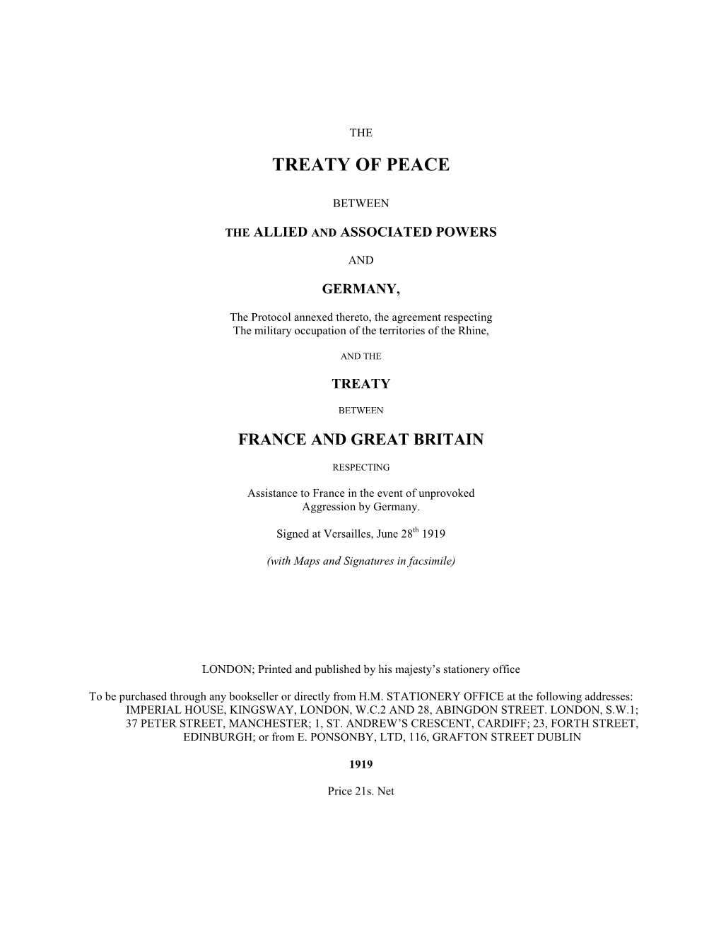 treaty-of-versailles-1919-including-covenant-of-the-league-of-nations