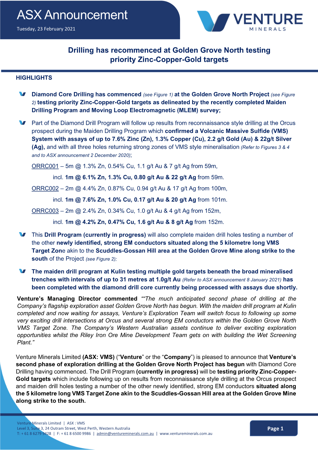 ASX Announcement