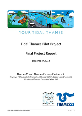 Tidal Thames Pilot Project Final Project Report