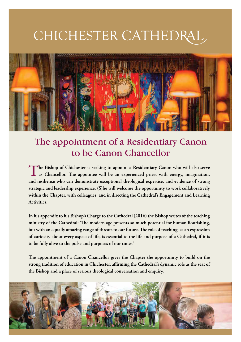 The Appointment of a Residentiary Canon to Be Canon Chancellor