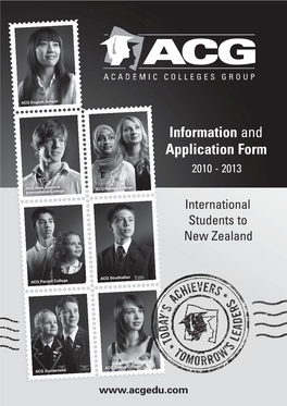 Information and Application Form 2010 - 2013