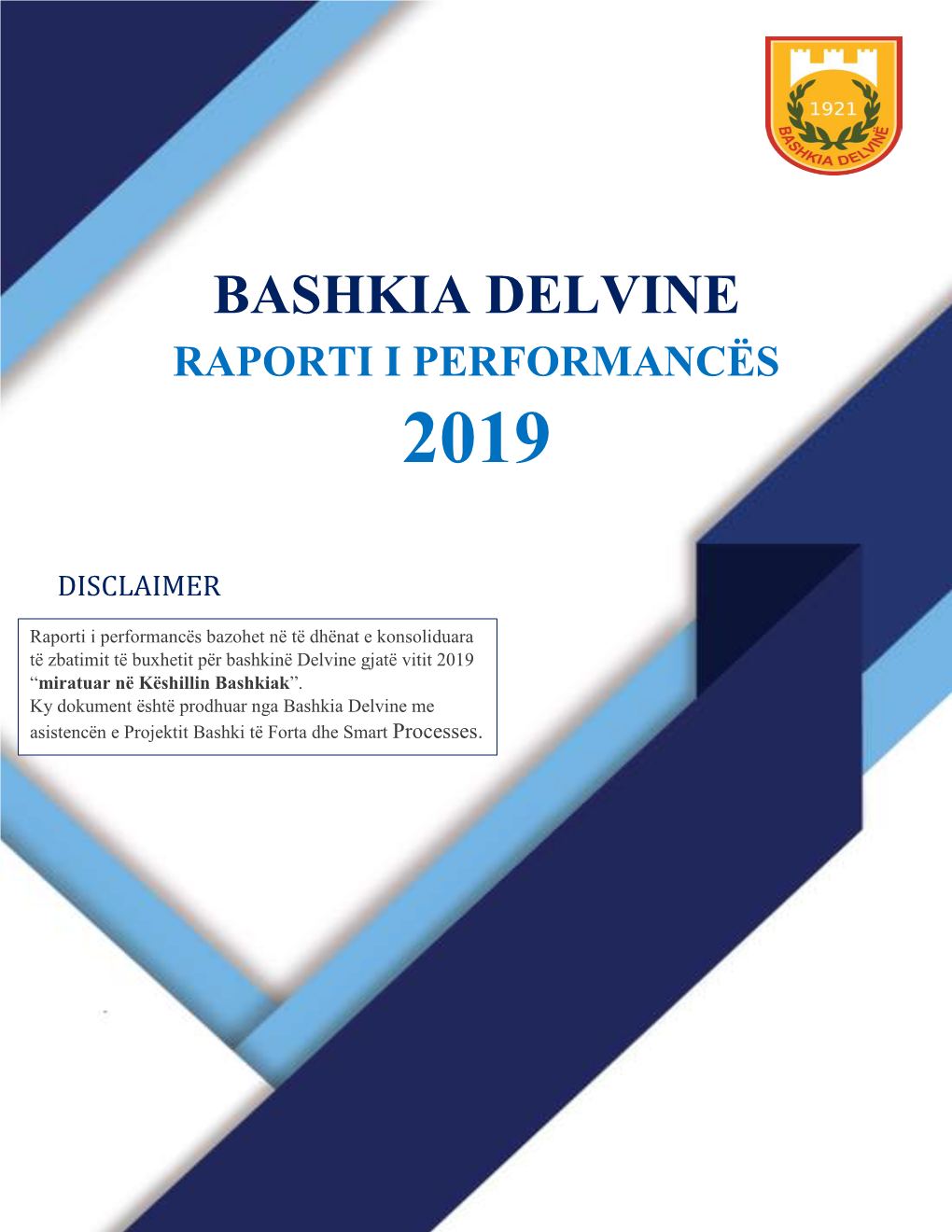 Bashkia Delvine Raporti I Performancës 2019
