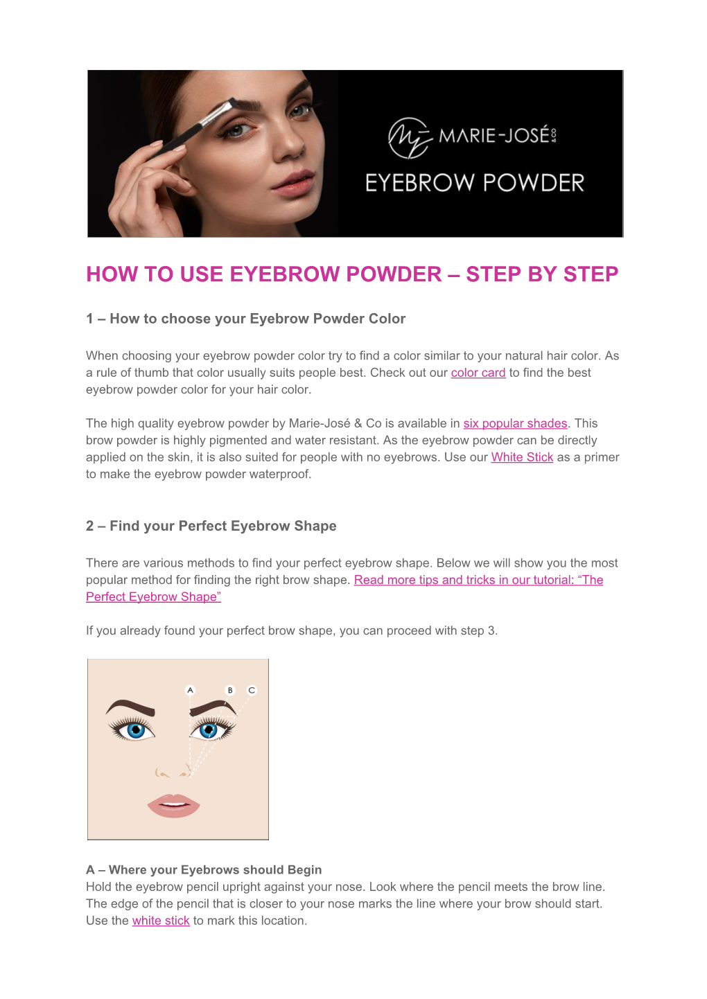 How to Use Eyebrow Powder – Step by Step