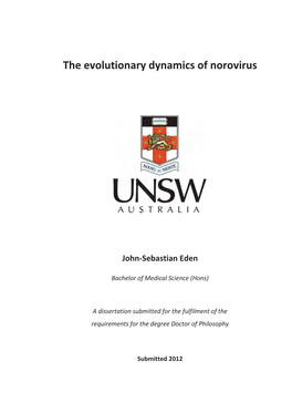 The Evolutionary Dynamics of Norovirus