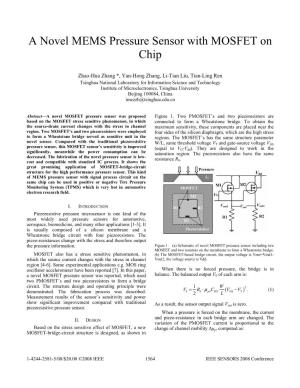A Novel MEMS Pressure Sensor with MOSFET on Chip