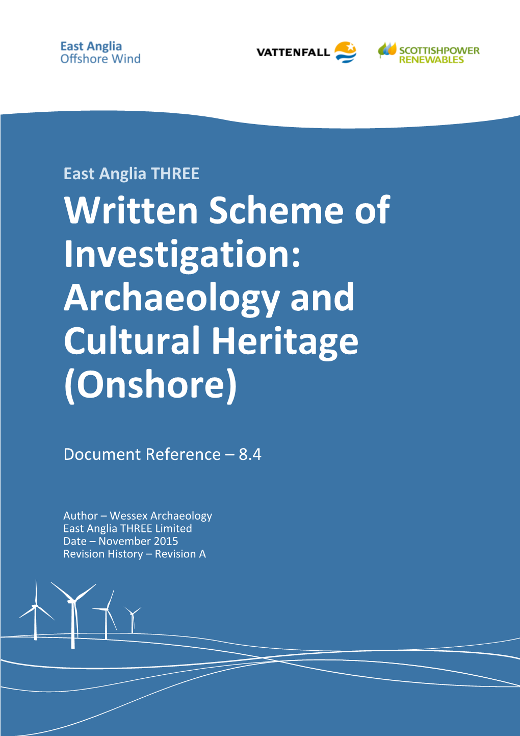 Written Scheme of Investigation: Archaeology and Cultural Heritage (Onshore)