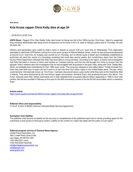 Kris Kross Rapper Chris Kelly Dies at Age 34
