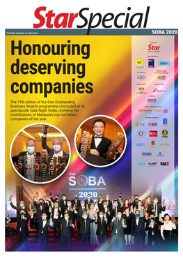 SOBA 2020 Honouring Deserving Companies