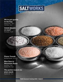 Bulk Gourmet Salt Catalog