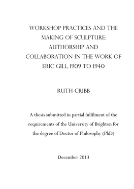 Ruth Cribb: Phd Abstract