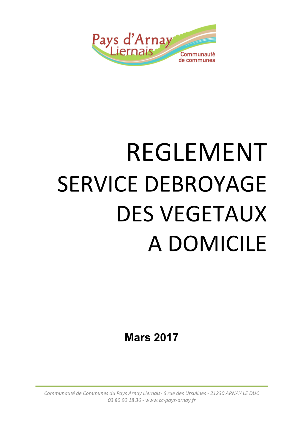 Règlement Du Service