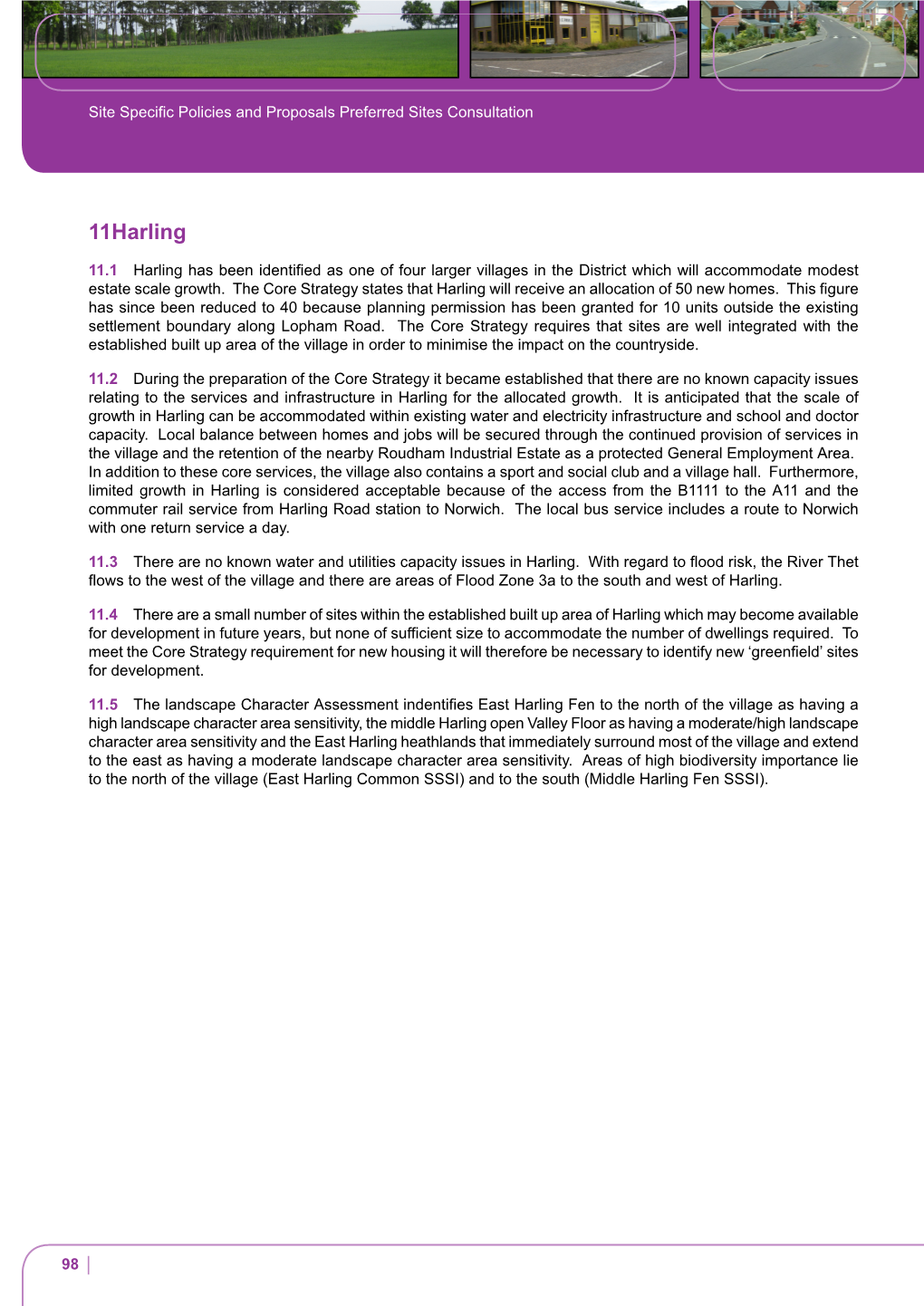 Site Specific Policies and Proposals Preferred Sites Consultation