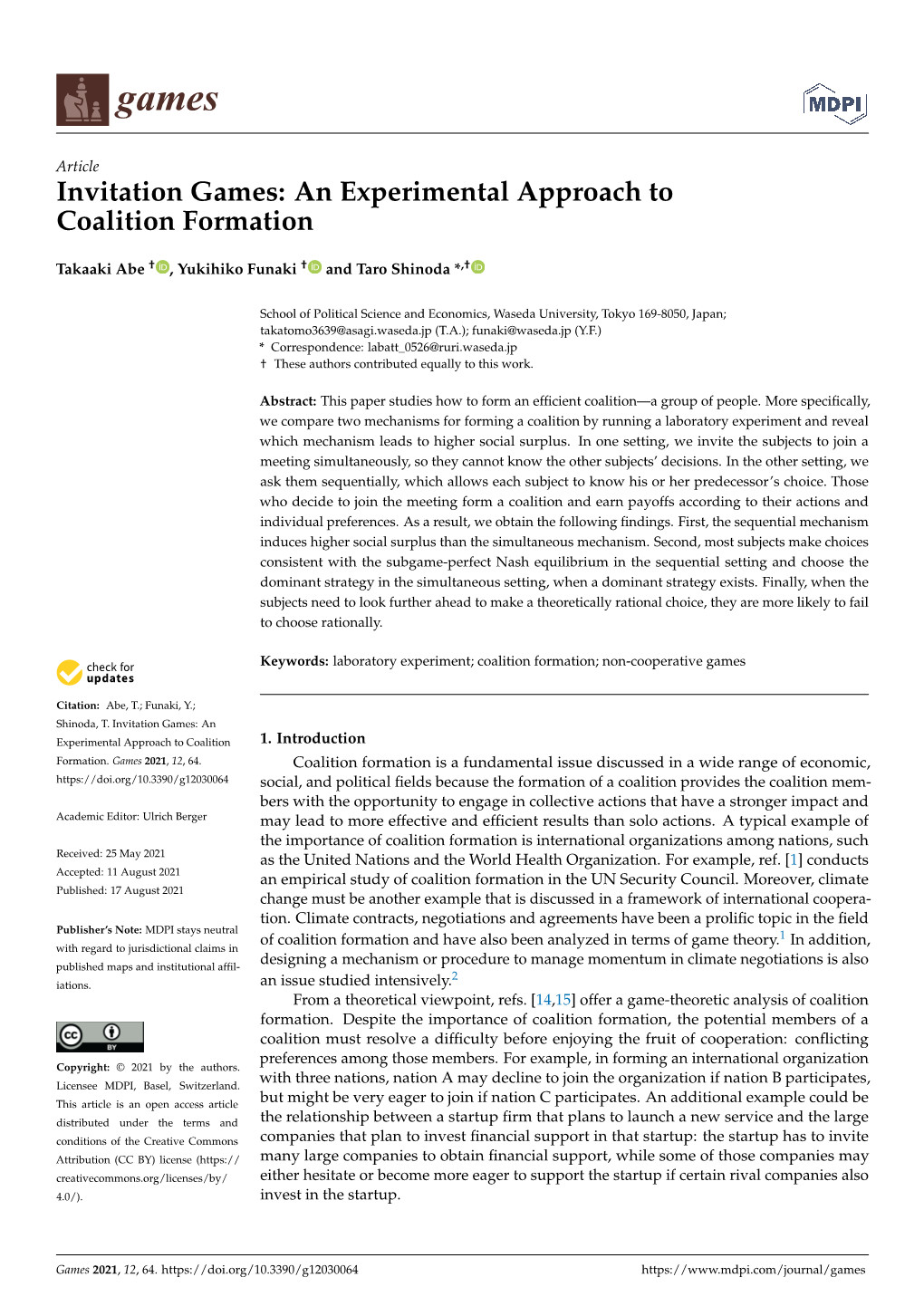 Invitation Games: an Experimental Approach to Coalition Formation