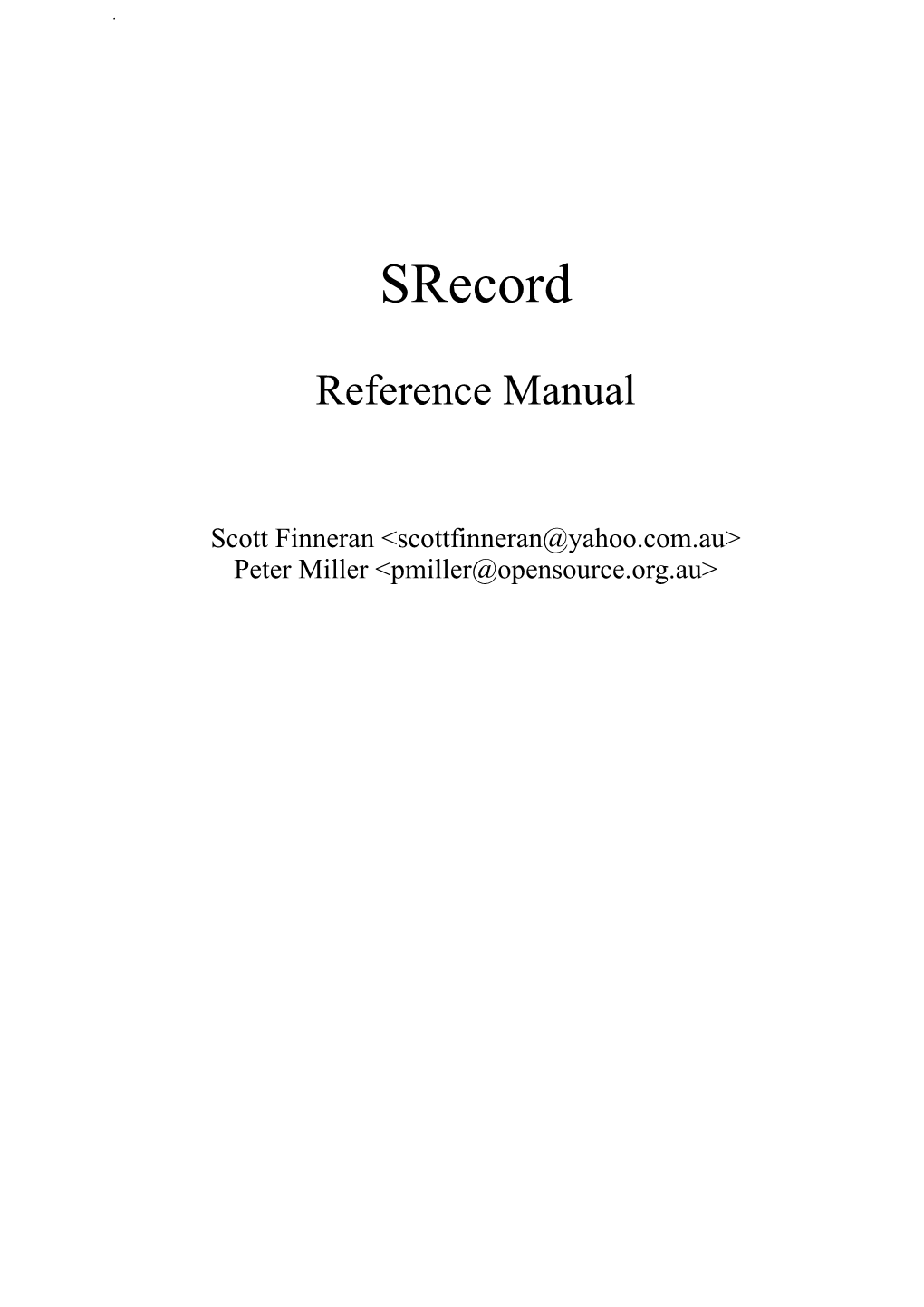 Reference Manual