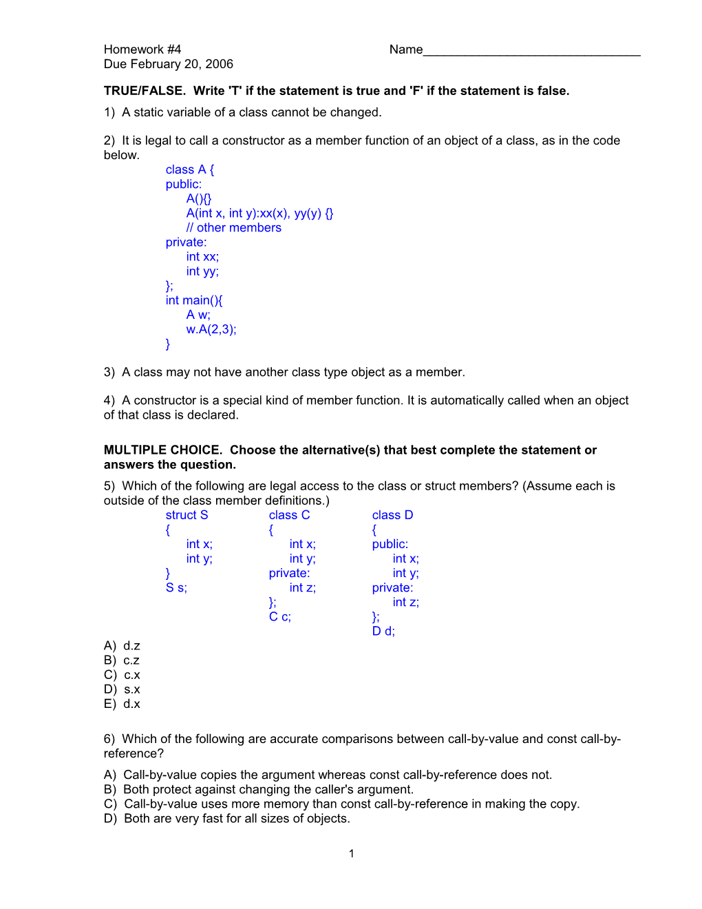 Chap 7 Constructors and Other Tools