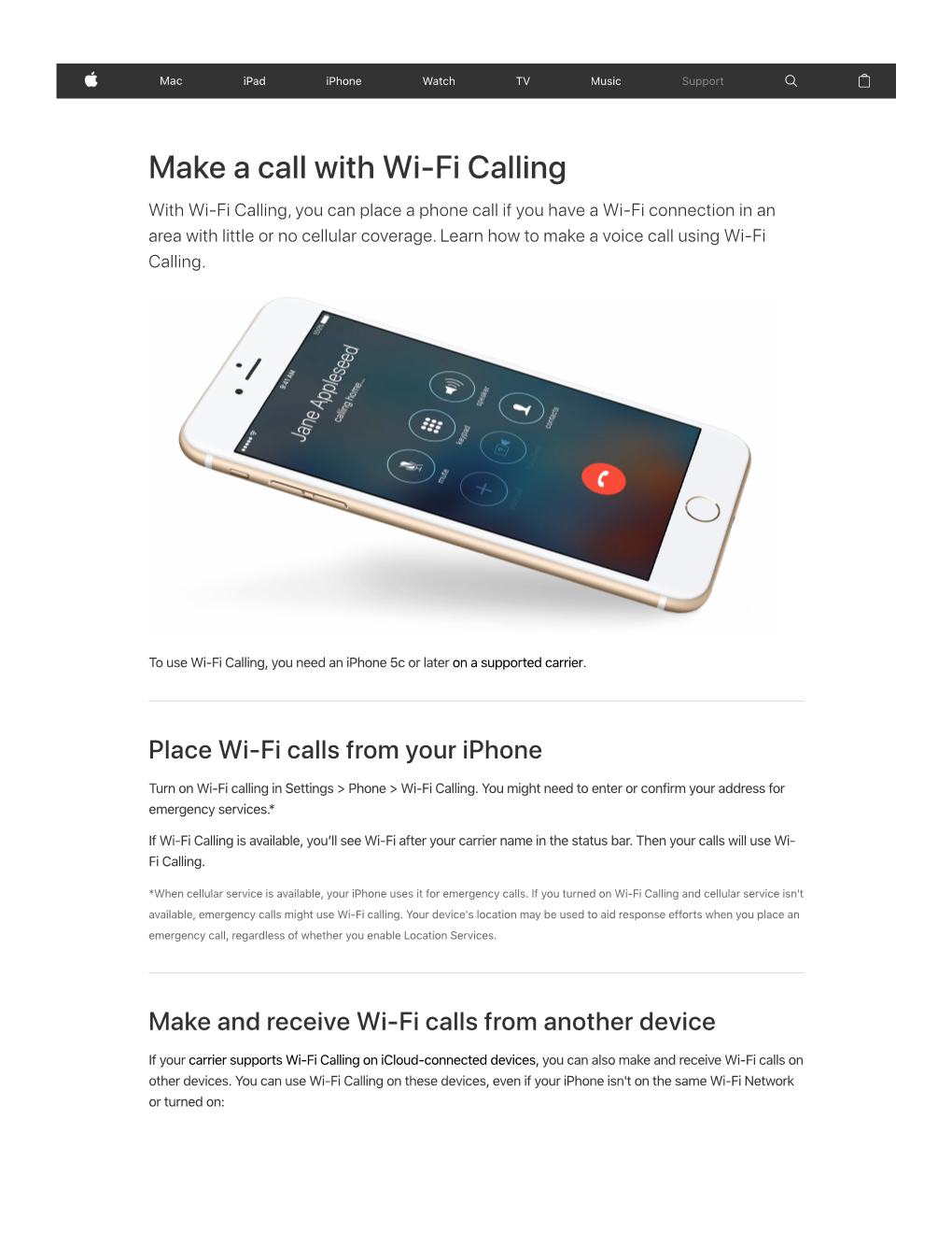 Make a Call with Wi-Fi Calling with Wi-Fi Calling, You Can Place a Phone Call If You Have a Wi-Fi Connection in an Area with Little Or No Cellular Coverage