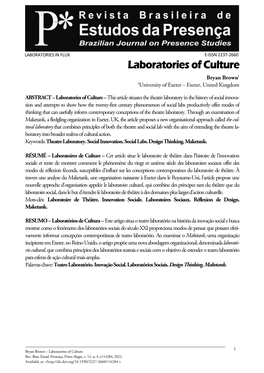 Laboratories of Culture