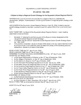 Squamish-Lillooet Regional Growth Strategy