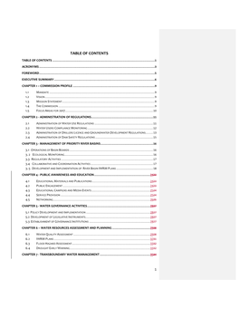 Table of Contents