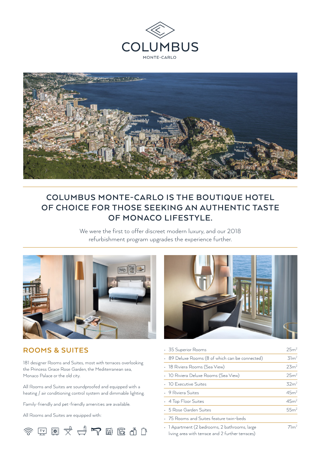 Columbus Monte-Carlo Is the Boutique Hotel of Choice for Those Seeking an Authentic Taste of Monaco Lifestyle
